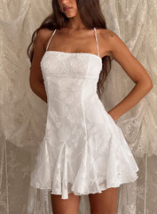 Delamere Mini Dress White Burnout