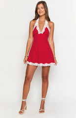 Cassidy Red Polka Dot Mini Dress