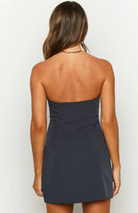 Lauren Navy Strapless Mini Dress