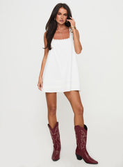 Alanah Mini Dress White Petite