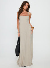 Solie Tie Back Maxi Dress Natural