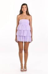 Birthday Girl Lilac Mini Party Dress