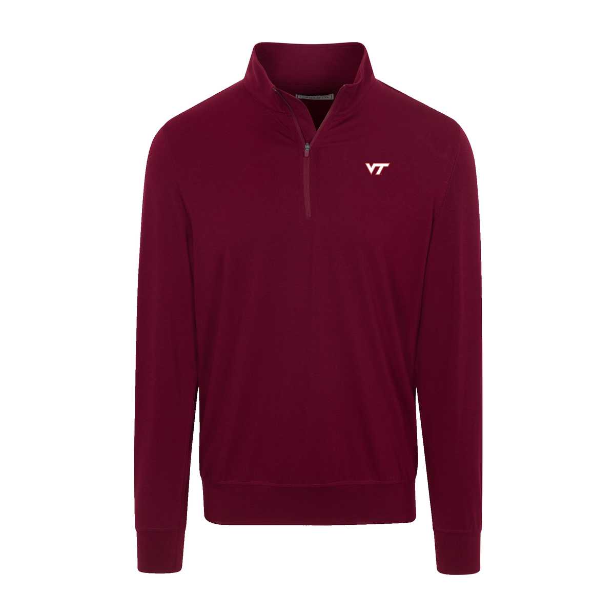 Virginia Tech Velocity Performance Quarter Zip Maroon