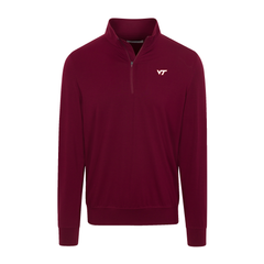 Virginia Tech Velocity Performance Quarter Zip Maroon