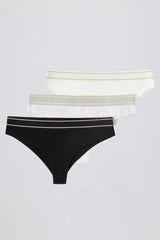 High-Waist Cheeky Briefs Bundle in Multi