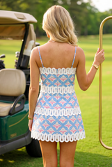 Palm Dress - Blue